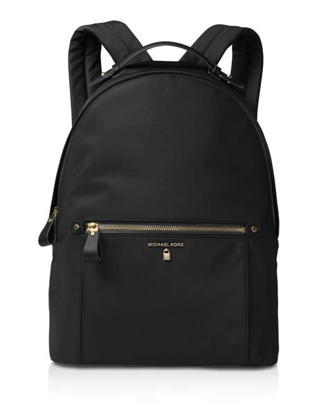 michael kors nylon kelsey large backpack - black|Michael Kors Backpack near me.